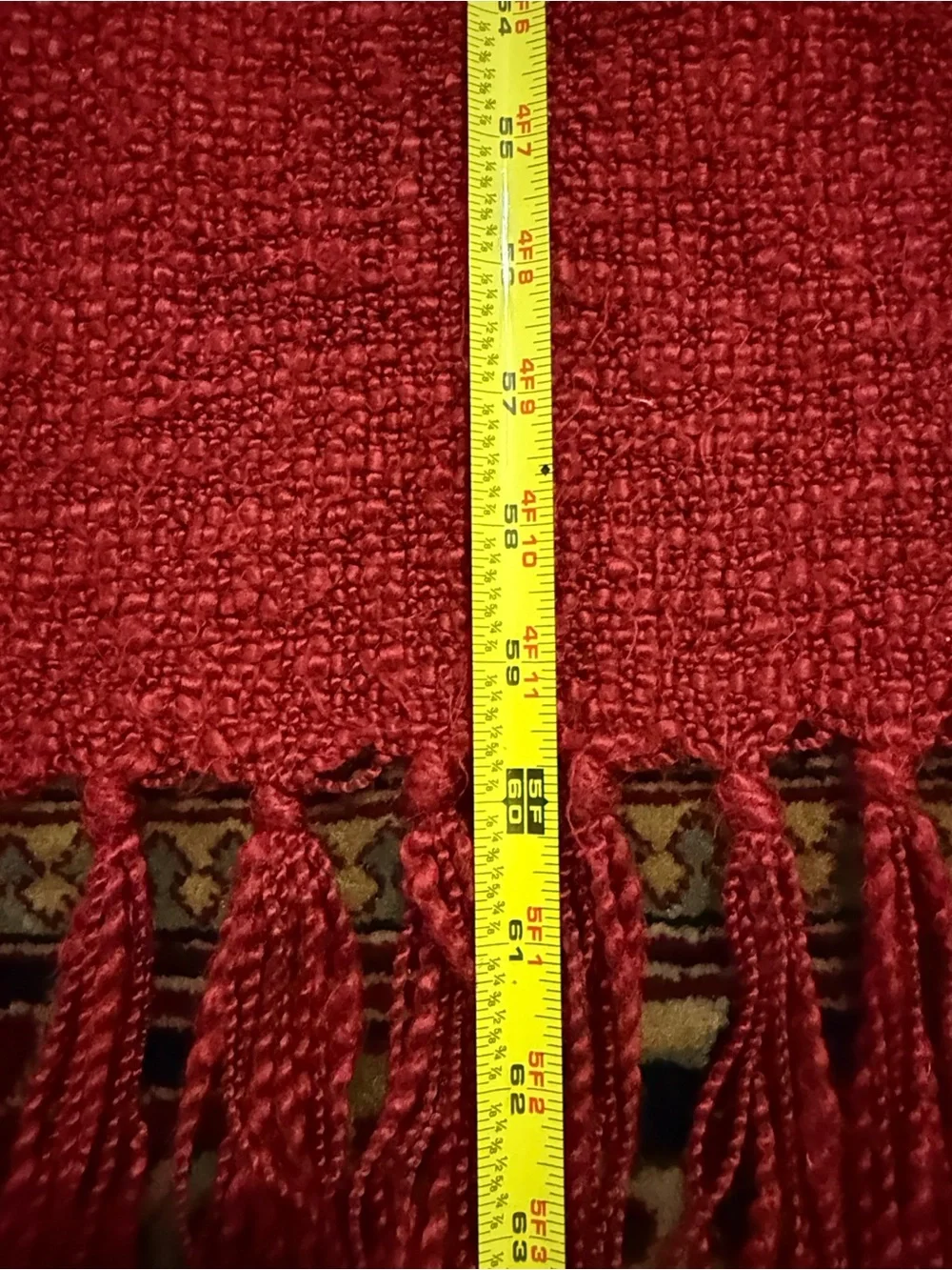 Pottery Barn Red Textured Throw